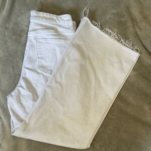 Dear John Women's White Jeans wide leg size 29 90% COTTON
